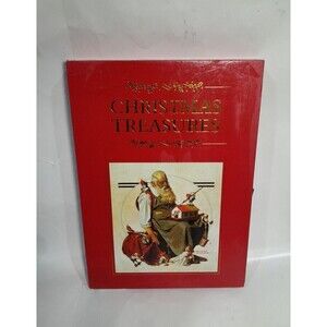 Christmas Treasures Hugh Lauter Levin Illustrated Hardcover Book & Case